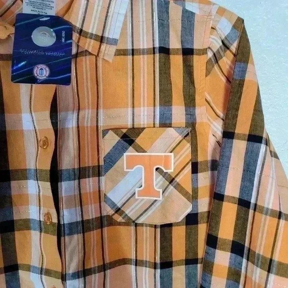 Creative Apparel Button Up Women's  Sz Med Texas Longhorn NCAA Short Sleeve NWT - Picture 4 of 8